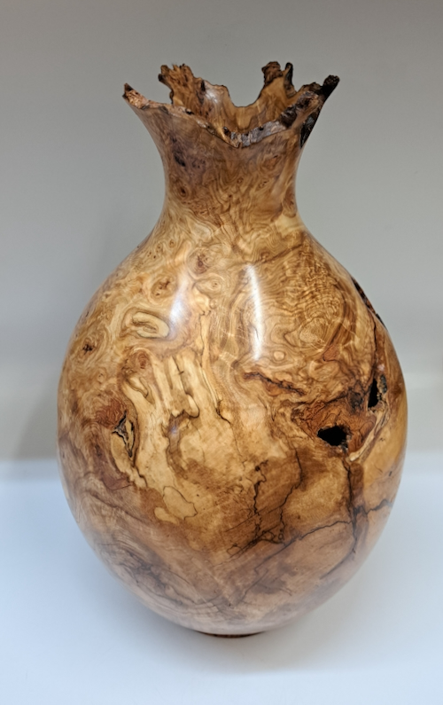 JW-265 Colorado Aspen Burl Hollow Woodturning $1750 at Hunter Wolff Gallery